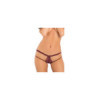 Tanga sexy bordeaux ajouré sur les fesses 